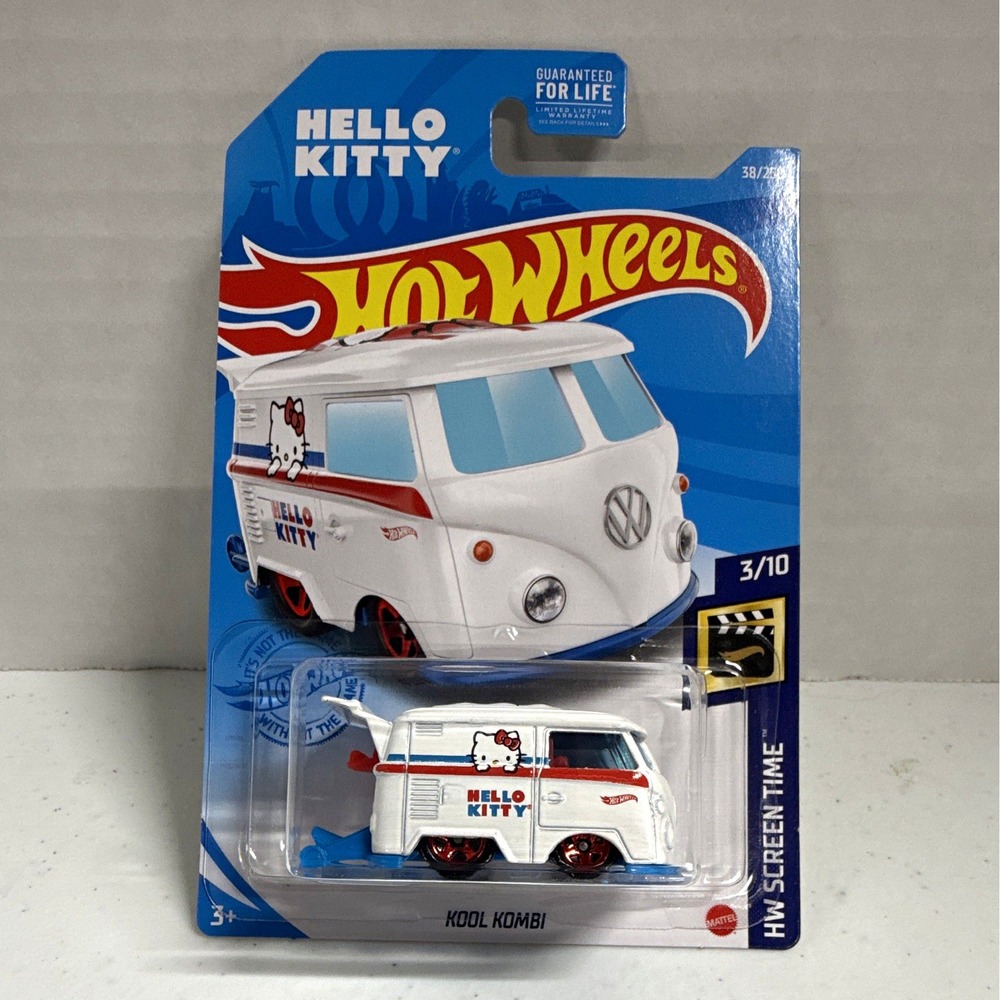 Hot Wheels Hello Kitty Kool Kombi VW Van HW Screen Time 3/10 1:64 Diecast